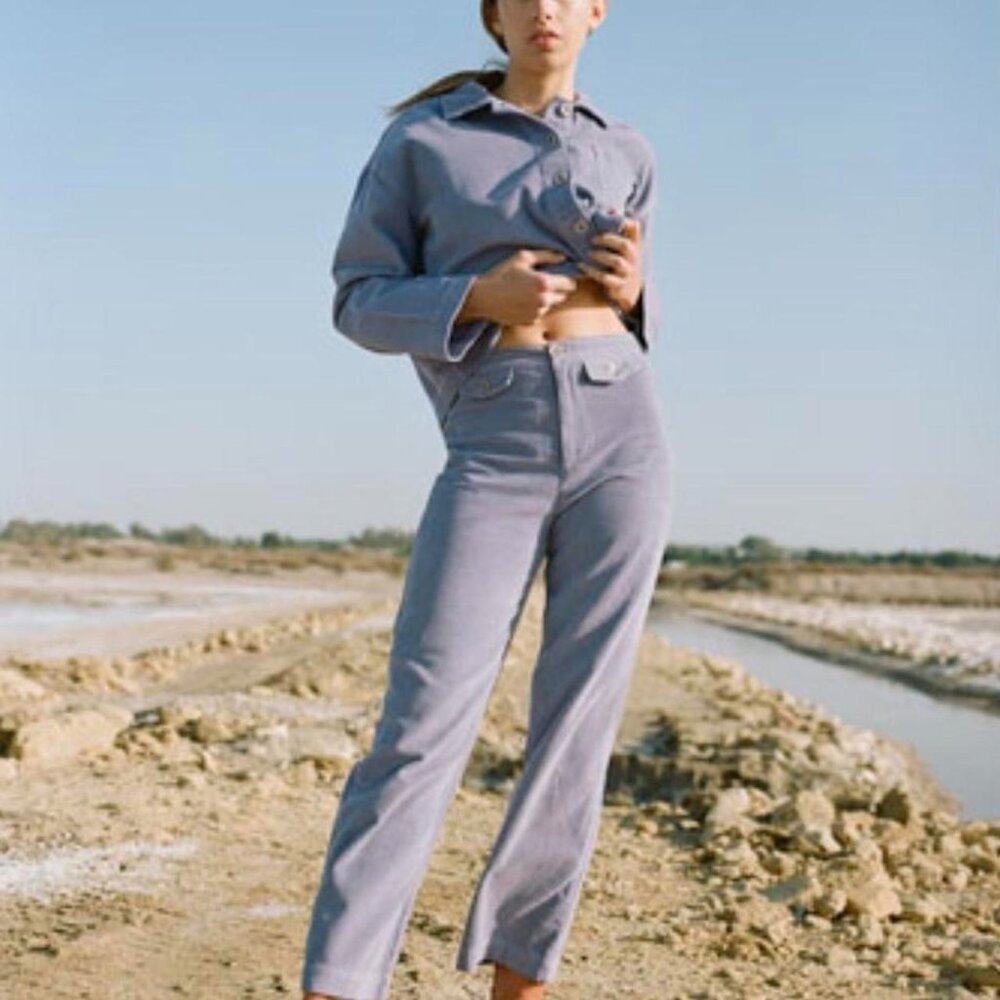 Paloma Wool lavender corduroy shirt jacket cotta jacket lilac pastel purple